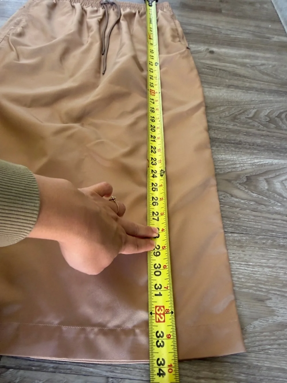 WARDROBE.NYC Utility Midi Skirt - Tan Size: L